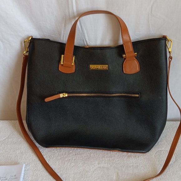 Joy and Iman large purse shell 100 percent leather lining 100 percent polyester - Picture 1 of 6